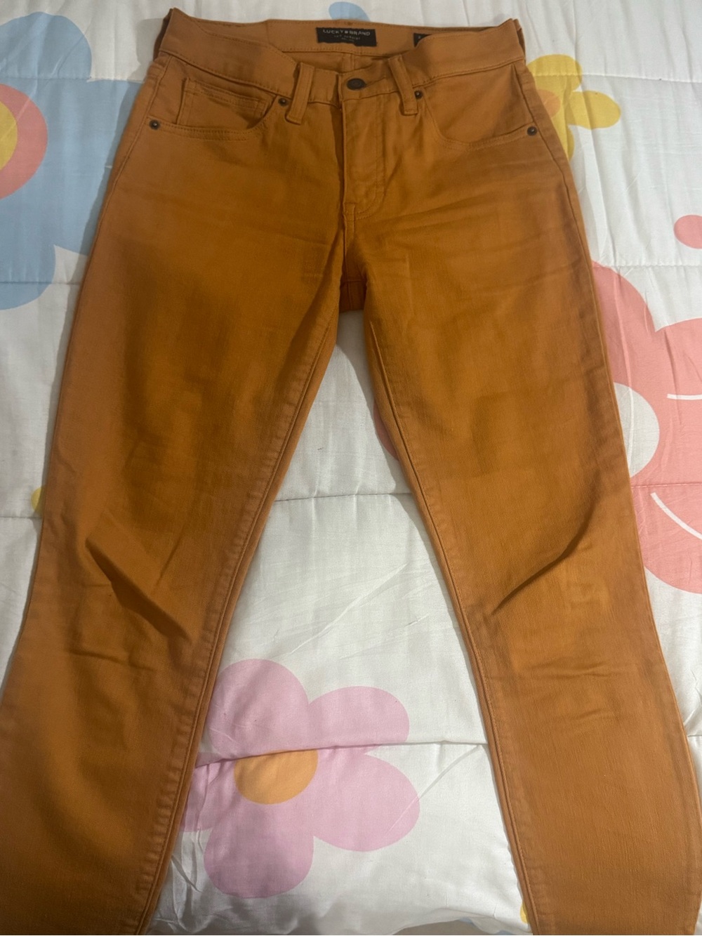Lucky Brand Men's Slim Jeans in Burnt Orange
